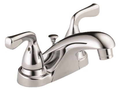 Delta Foundations 4 in. Centerset 2-handle Bathroom Faucet in Chrome